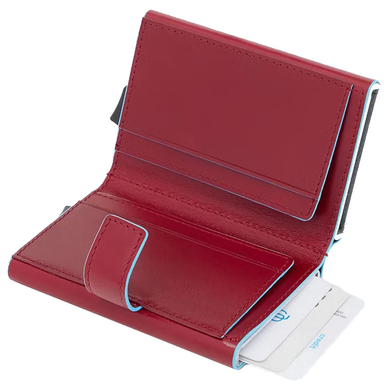 Piquadro Blue Square - Tarjetero 10cc 10 cm RFID (red)