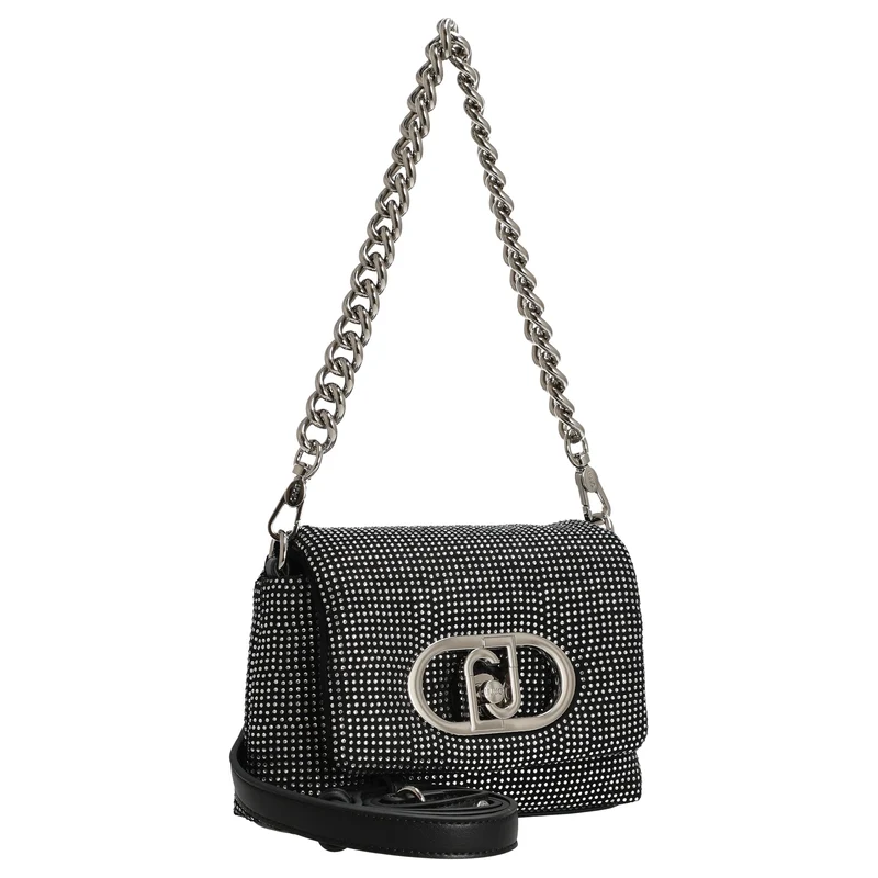 Liu Jo Lapuffy - Bolso bandolera 19 cm (nero/steel)