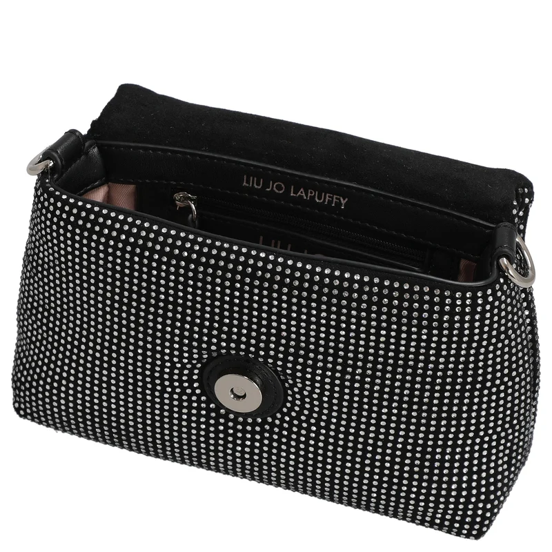 Liu Jo Lapuffy - Bolso bandolera 19 cm (nero/steel)