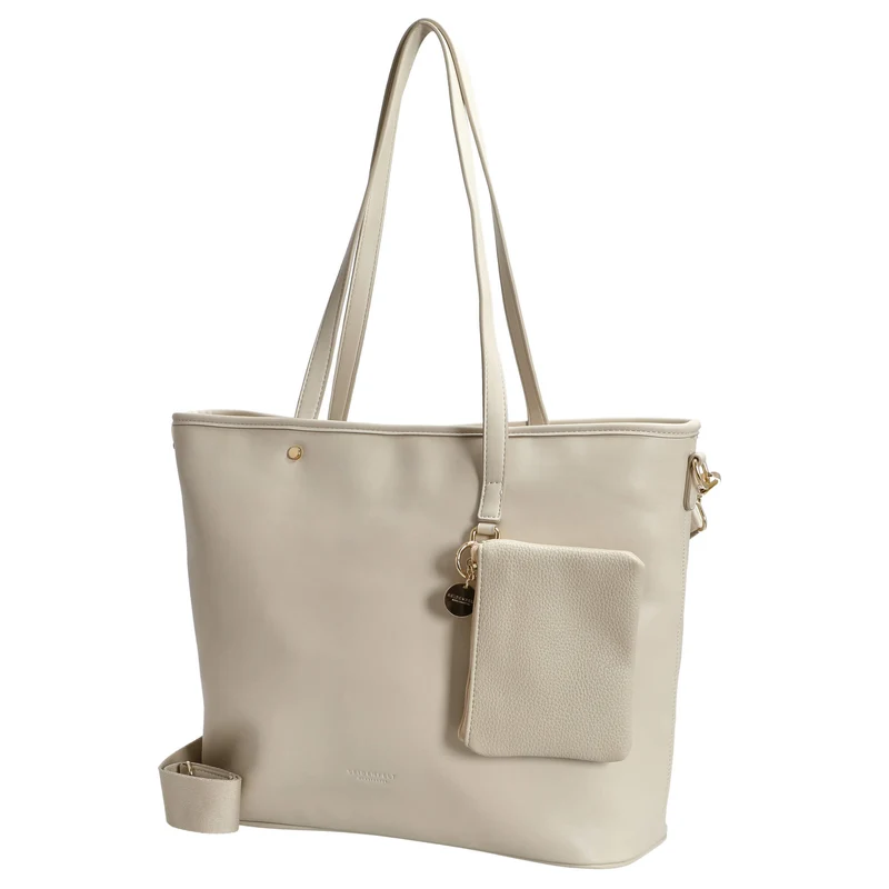 Seidenfelt Selje - Bolso shopper 43 cm (cream)