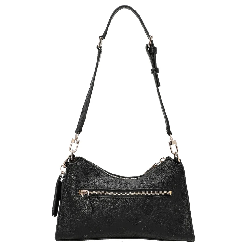 Guess Cresidia II Top Zip - Bolso de hombro 27 cm (black logo)