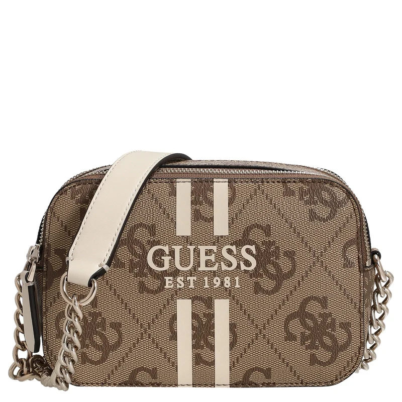 Guess Noelle II Crossbody - Bolso bandolera 20 cm (logo color latte)