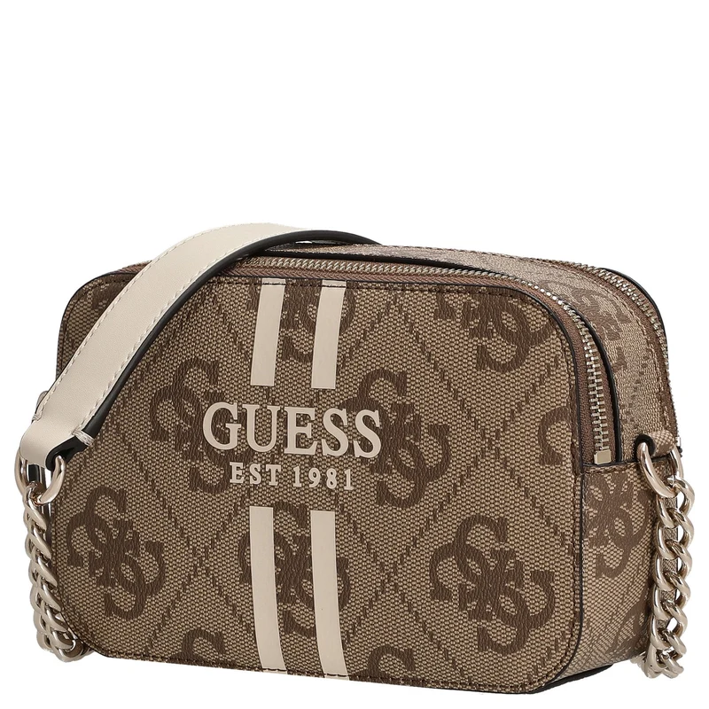Guess Noelle II Crossbody - Bolso bandolera 20 cm (logo color latte)