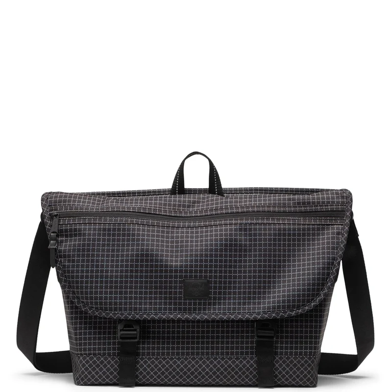 Herschel Cove Messenger - Bolso bandolera 16" 50 cm (grid-black)