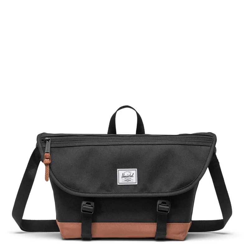 Herschel Cove Messenger - Bolso bandolera S 36 cm (black/saddle brown)