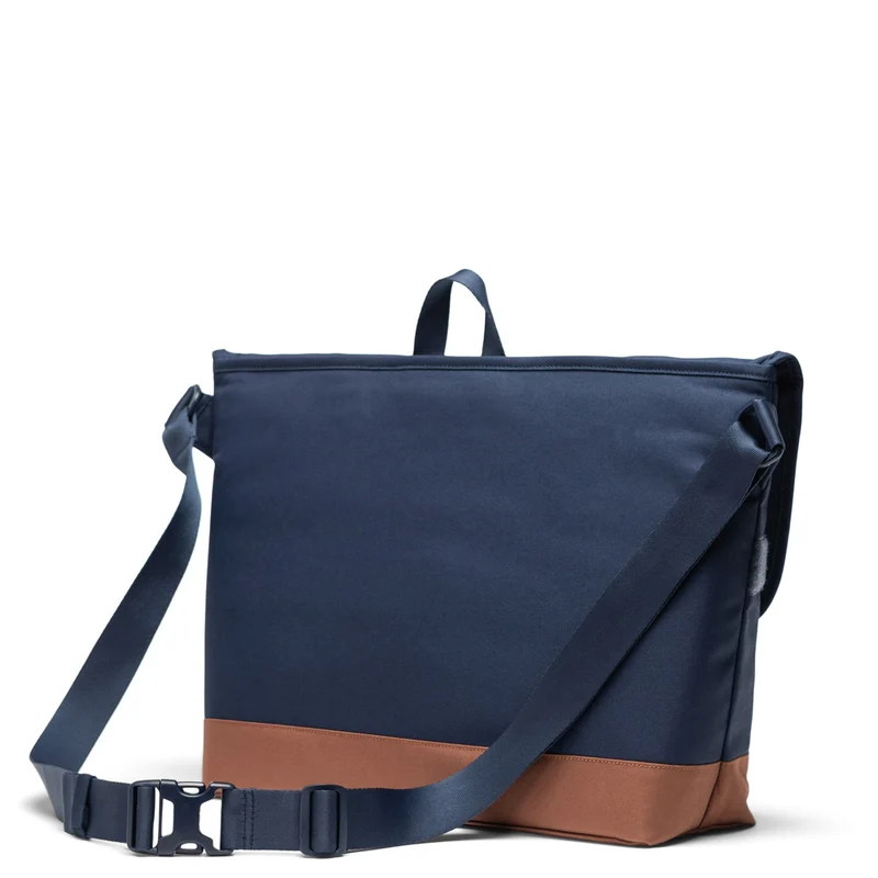 Herschel Cove Messenger - Bolso bandolera 16" 50 cm (navy/saddle brown)