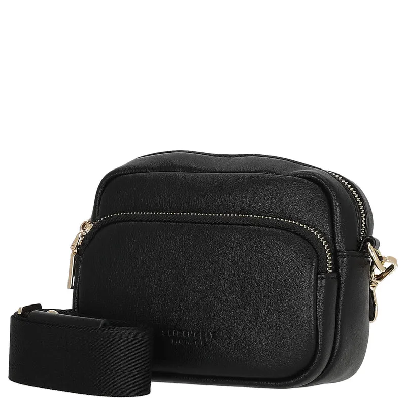 Seidenfelt Heby - Bolso de hombro 18 cm (black/gold)
