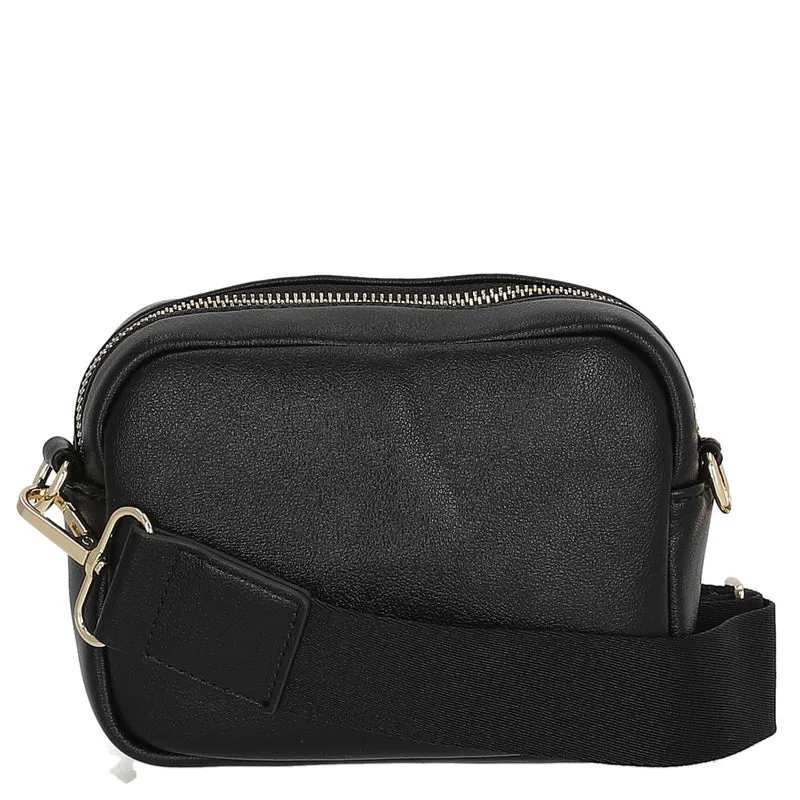 Seidenfelt Heby - Bolso de hombro 18 cm (black/gold)