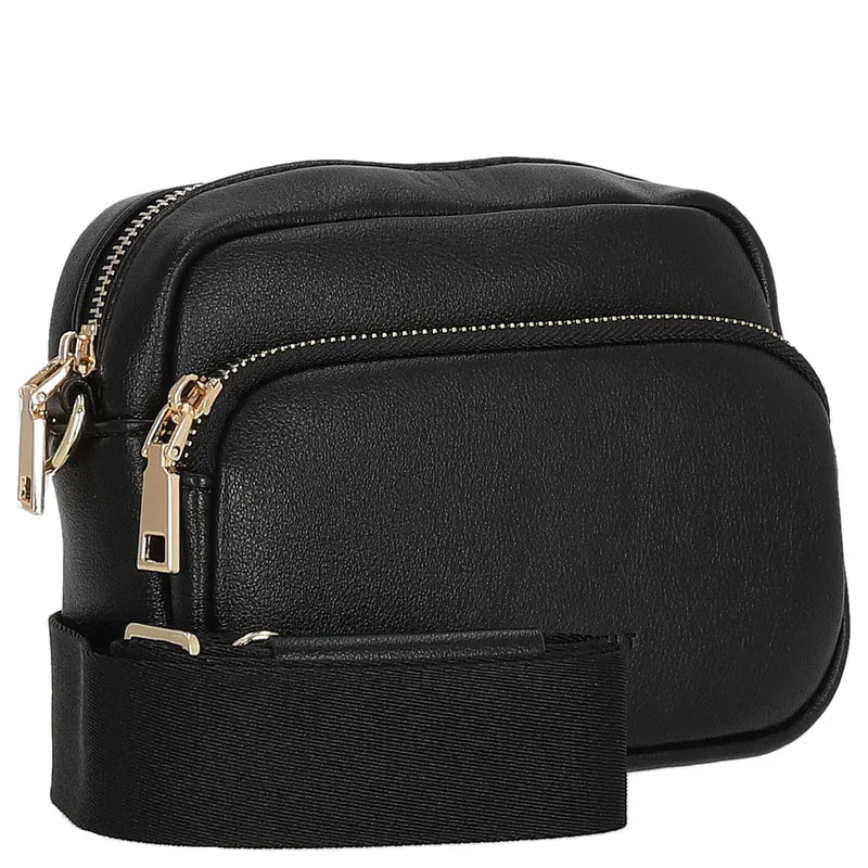 Seidenfelt Heby - Bolso de hombro 18 cm (black/gold)