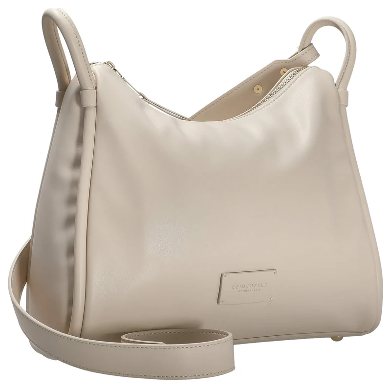 Seidenfelt Kaavi - Bolso bandolera 30 cm (cotton beige/gold)
