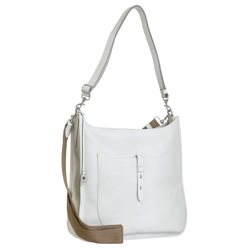 Picard Kronberg - Bolso de hombro 40 cm Rindsleder (white lily)