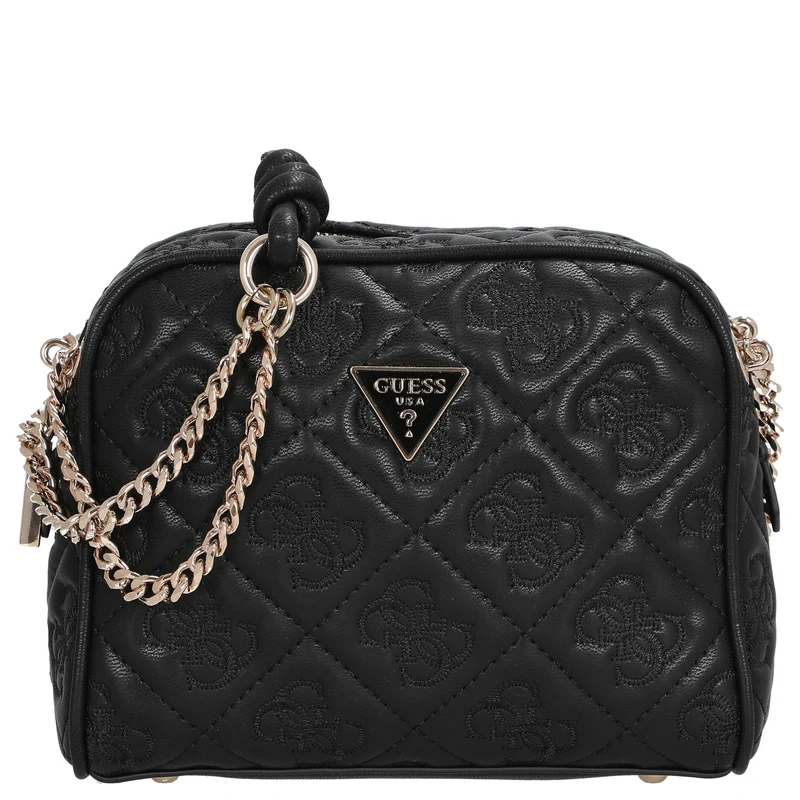 Guess Adelasia Camera Crossbody - Bolso bandolera 18 cm (negro)
