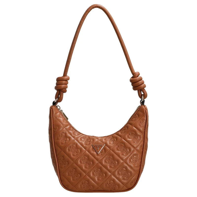 Guess Adelasia Top Zip - Bolso de hombro 24 cm (Caramel)