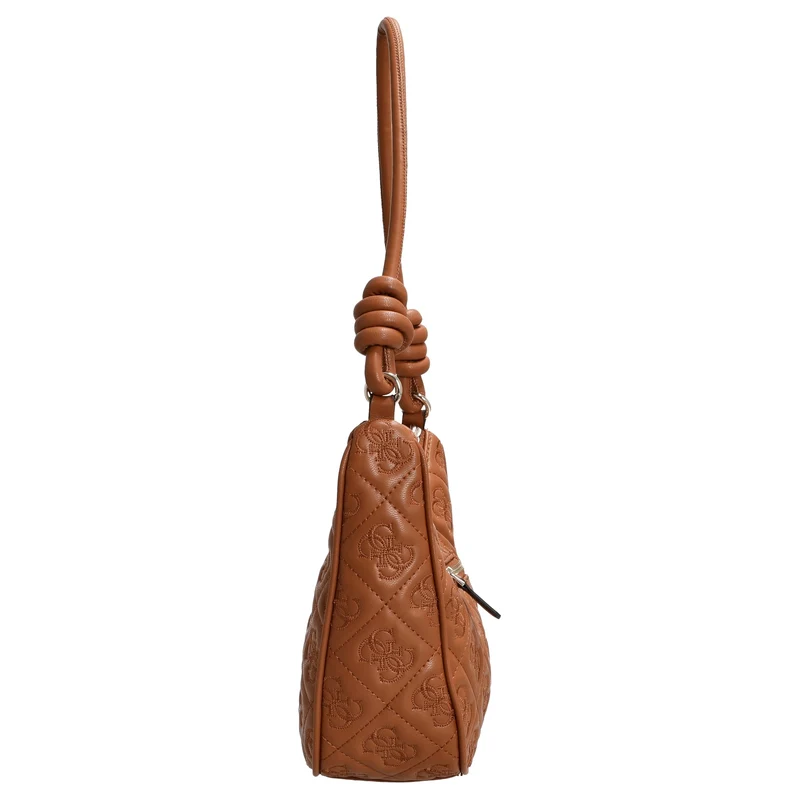 Guess Adelasia Top Zip - Bolso de hombro 24 cm (Caramel)