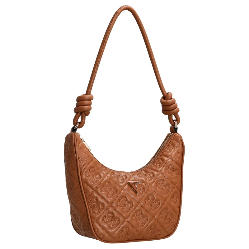 Guess Adelasia Top Zip - Bolso de hombro 24 cm (Caramel)