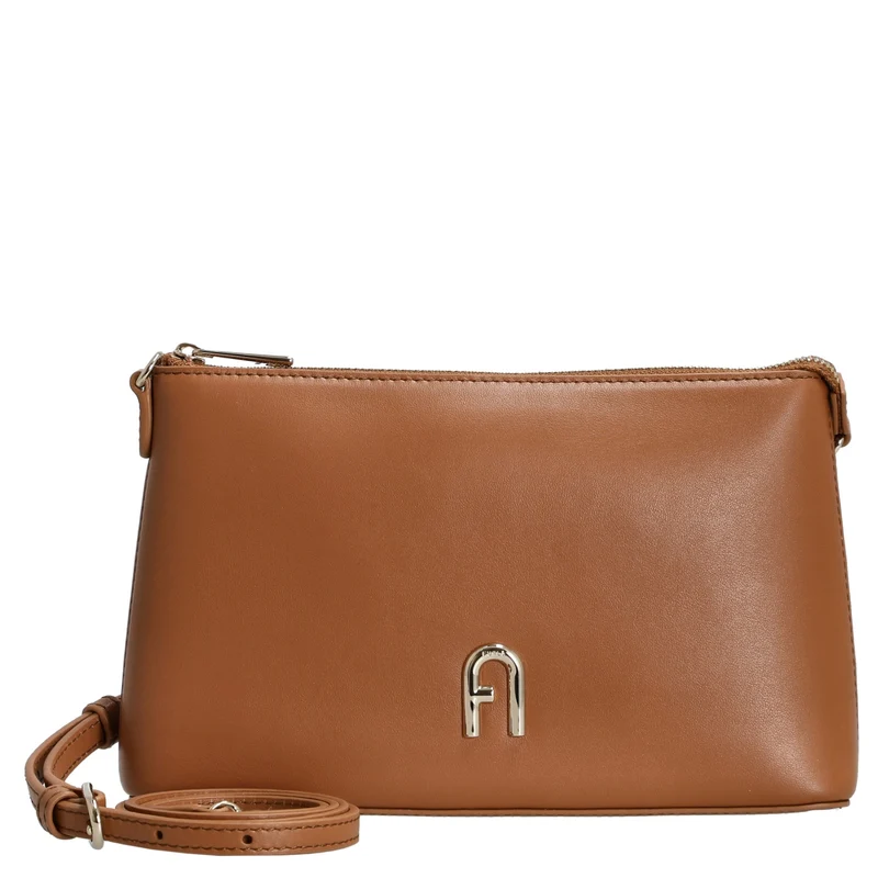 Furla Diamante Mini Crossbody - Bolso de hombro 21 cm (color: brandy)