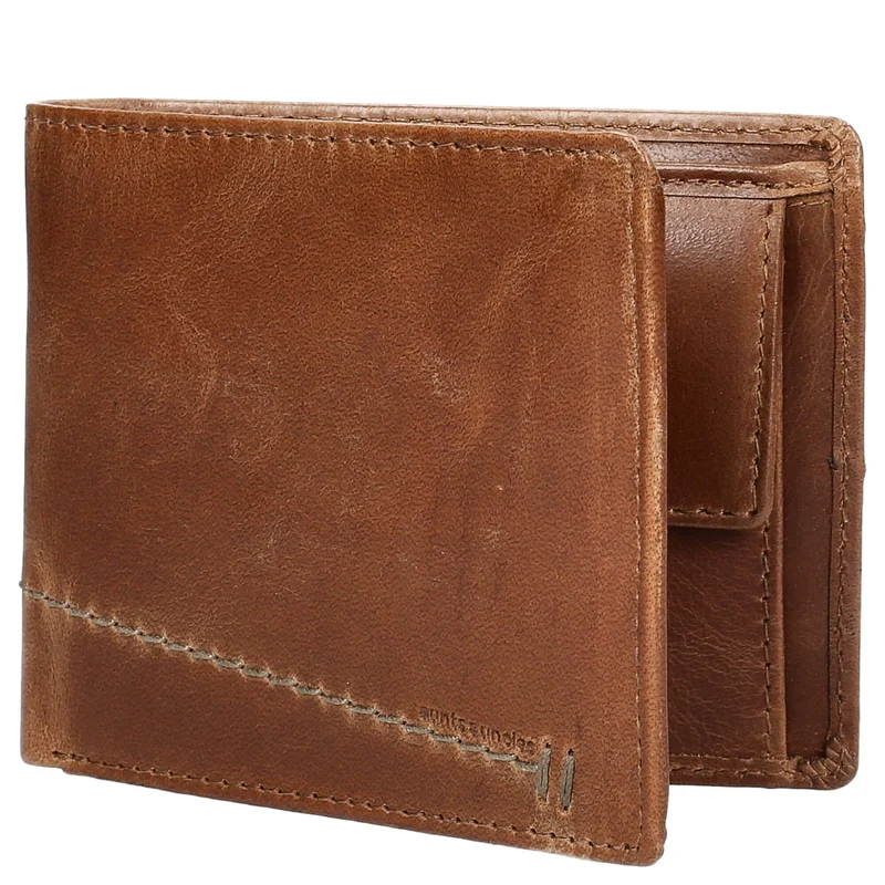 aunts & uncles Good Old Friends Dog - Cartera con solapa 10 tarjeteros 11 cm RFID (hazelnut)