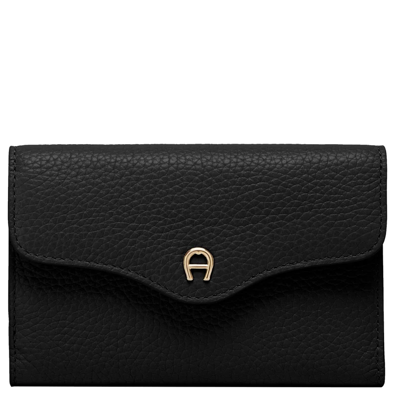 Aigner Elsa - Cartera 8 ranuras para tarjetas 14 cm RFID (black)