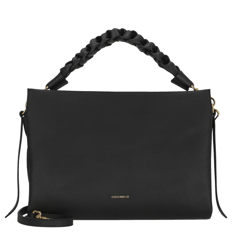 Coccinelle Boheme Grana Doble - ManyagebaB 33 cm (Noir/Cuir)