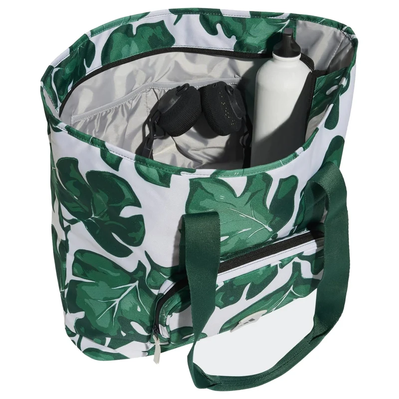 adidas Leaf Print Women - Bolso de mano (orbit grey/collegiate green/green/semi court green)