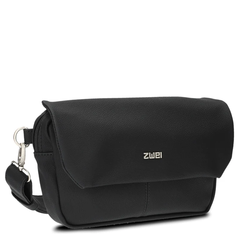zwei Mademoiselle MH40 - Bolso bandolera/riñonera 25 cm (nubuk-black)