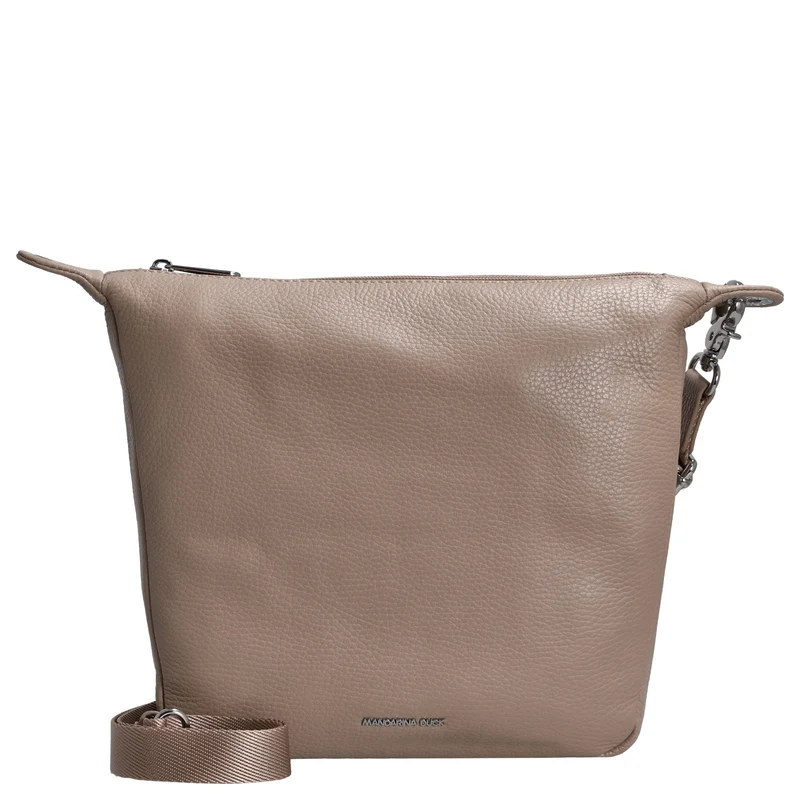 Mandarina Duck Mellow Leather - Bolso de hombro 28 cm (warm taupe)
