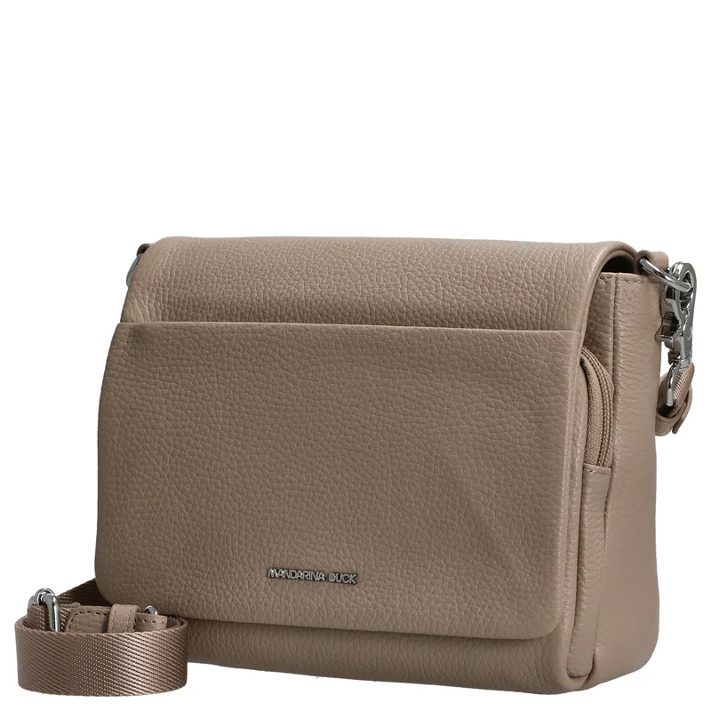 Mandarina Duck Mellow Leather - Bolso bandolera 22 cm (warm taupe)