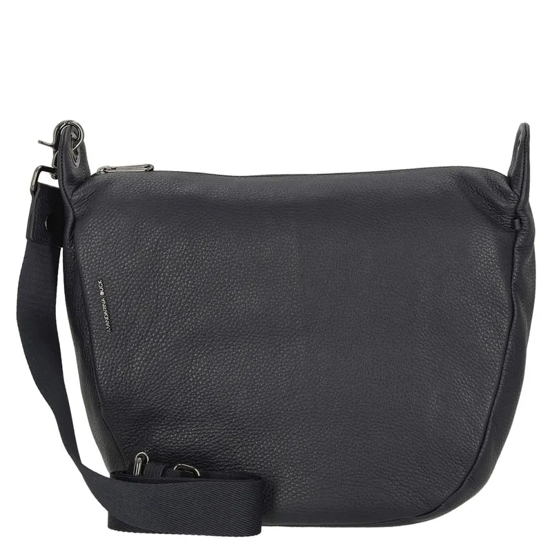 Mandarina Duck Mellow Leather - Bolso bandolera 34 cm (dress blue)
