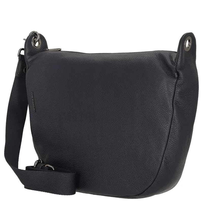 Mandarina Duck Mellow Leather - Bolso bandolera 34 cm (dress blue)