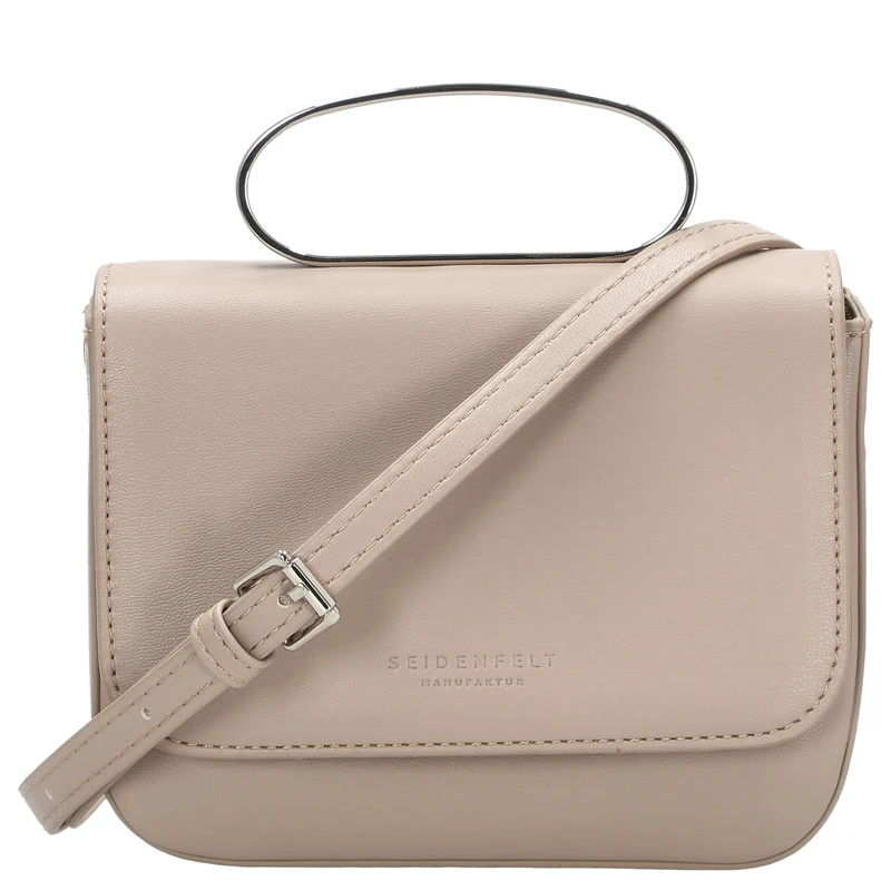 Seidenfelt SFM227 Crossbag - Bolso bandolera 16 cm (powder taupe/silver)