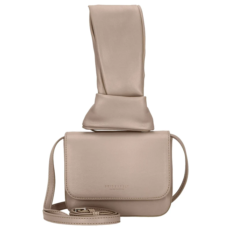 Seidenfelt SFM227 Crossbag - Bolso bandolera 16 cm (powder taupe/silver)