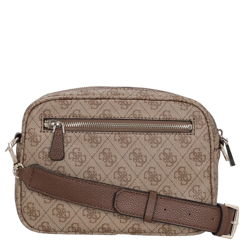 Guess Vikky II - Bolso bandolera 20 cm (latte logo/brown)