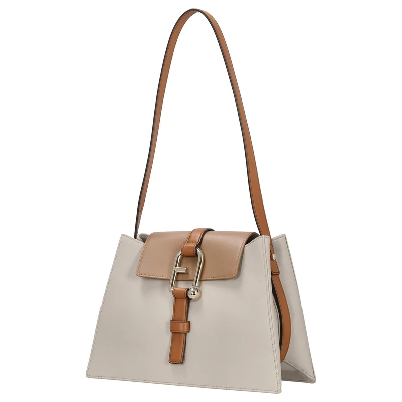 Furla Nuvola S - Bolso de hombro 27 cm (vaniglia+deserto+brandy)
