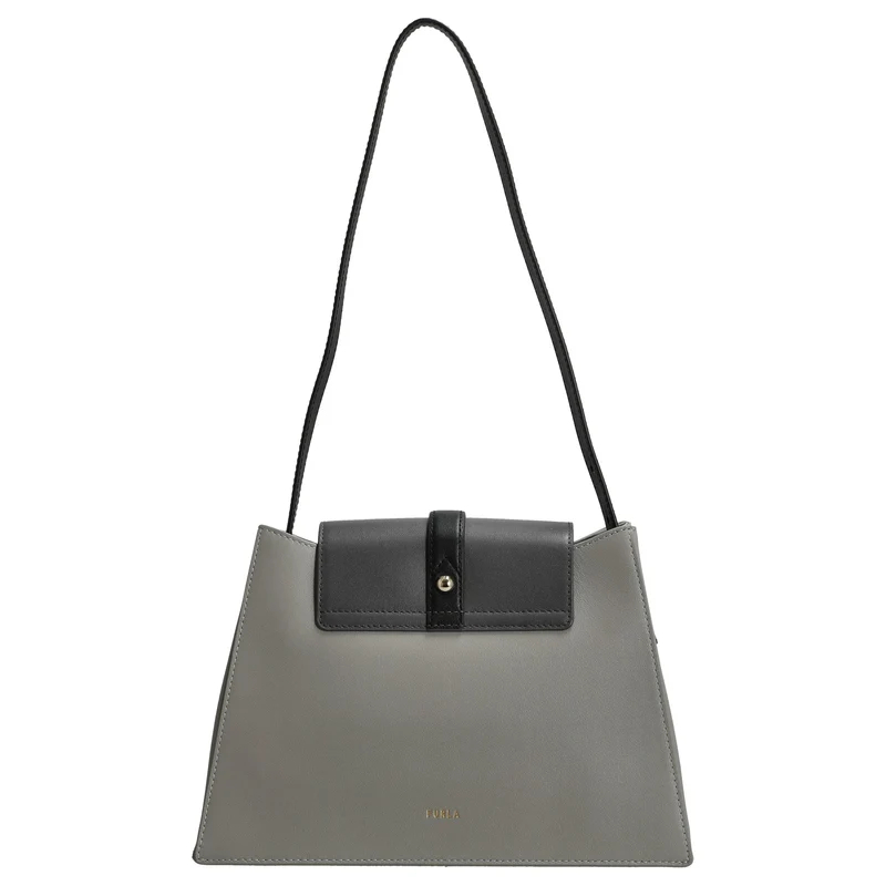 Furla Nuvola S - Bolso de hombro 27 cm (cenere+soil+nero)