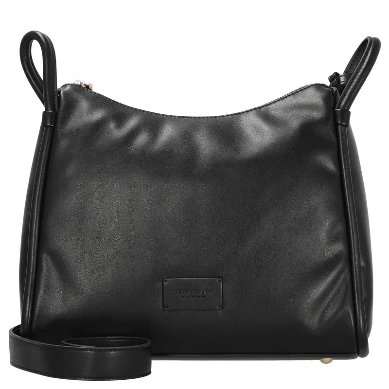 Seidenfelt Kaavi - Bolso bandolera 30 cm (black/gold)