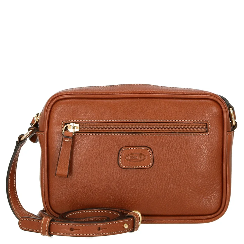 Brics Life Pelle - Bolso bandolera 21 cm (cognac)