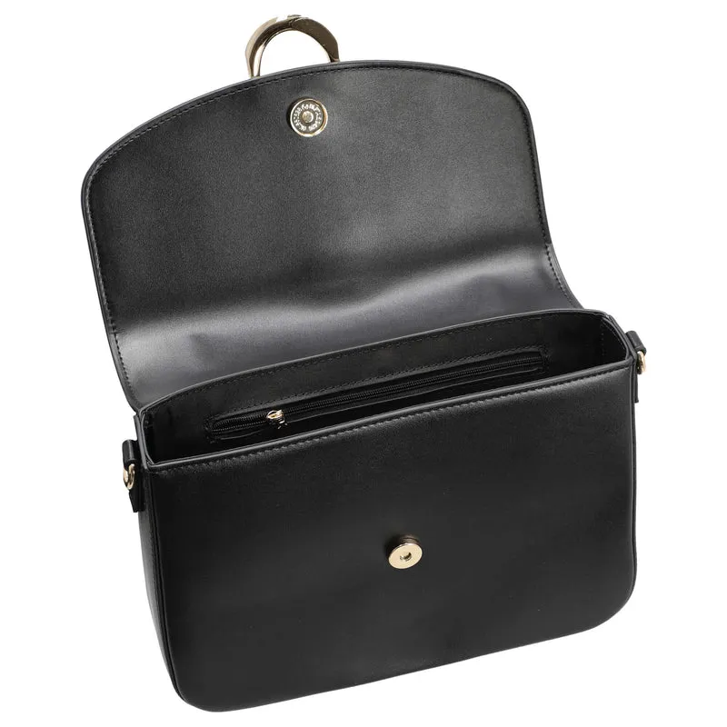 Seidenfelt Nellim - Bolso de mano 25.5 cm (black/gold)