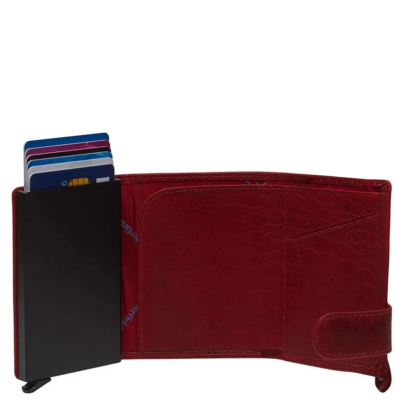 The Chesterfield Brand Portland - Tarjetero 6cc 10 cm RFID (red)