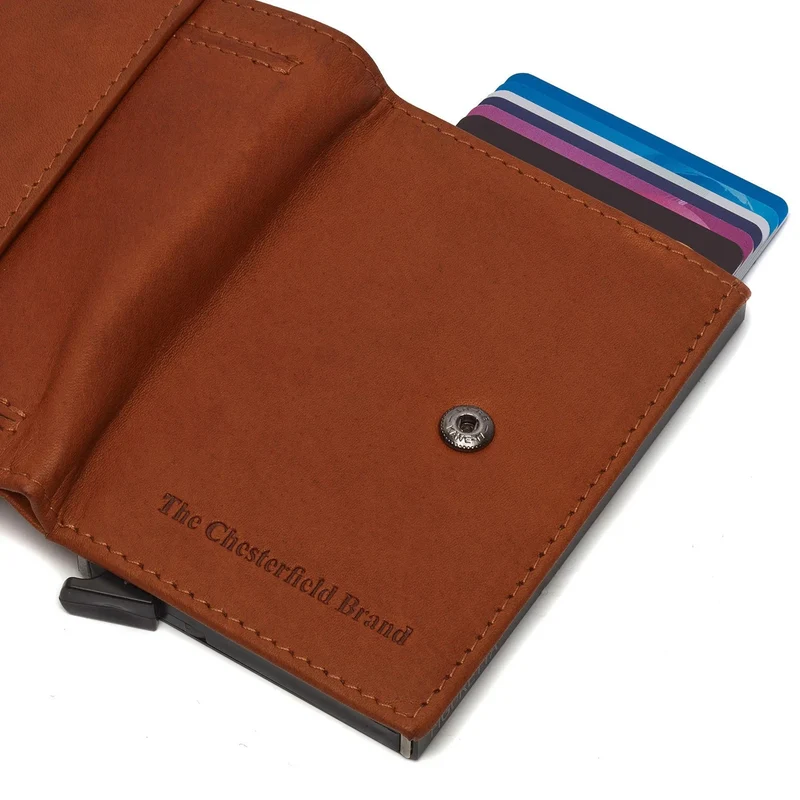 The Chesterfield Brand Leipzig - Tarjetero 6cc 10 cm RFID (cognac)