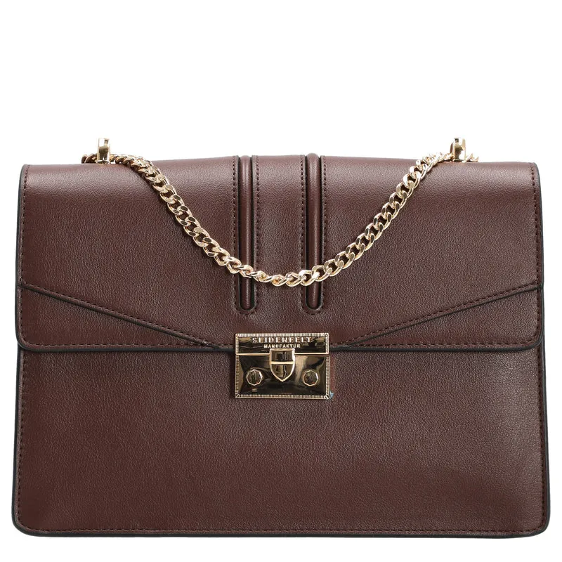Seidenfelt Roros Big - Bolso de hombro 28 cm (oxblood/gold)