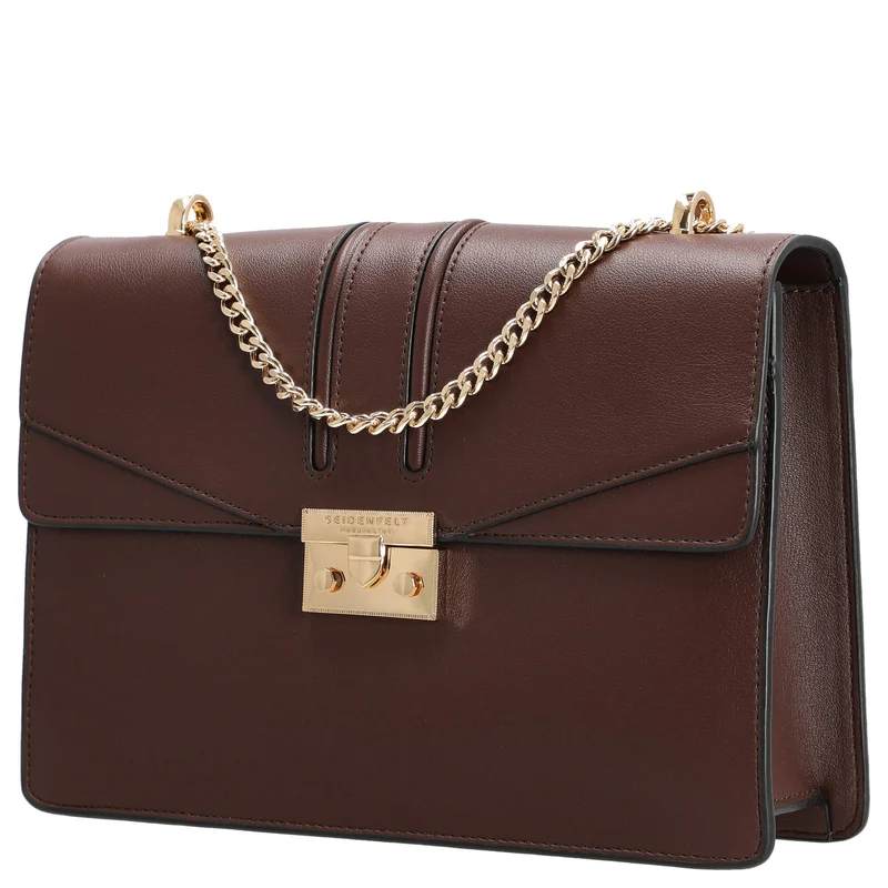 Seidenfelt Roros Big - Bolso de hombro 28 cm (oxblood/gold)