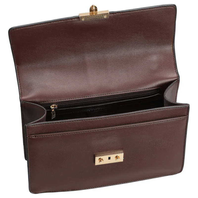 Seidenfelt Roros Big - Bolso de hombro 28 cm (oxblood/gold)