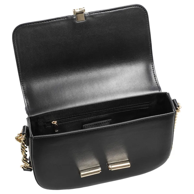 Seidenfelt Lesja Saddle - Bolso bandolera S 24 cm (black/gold)